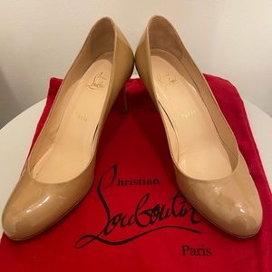 Christian Louboutin nude heels - size 40